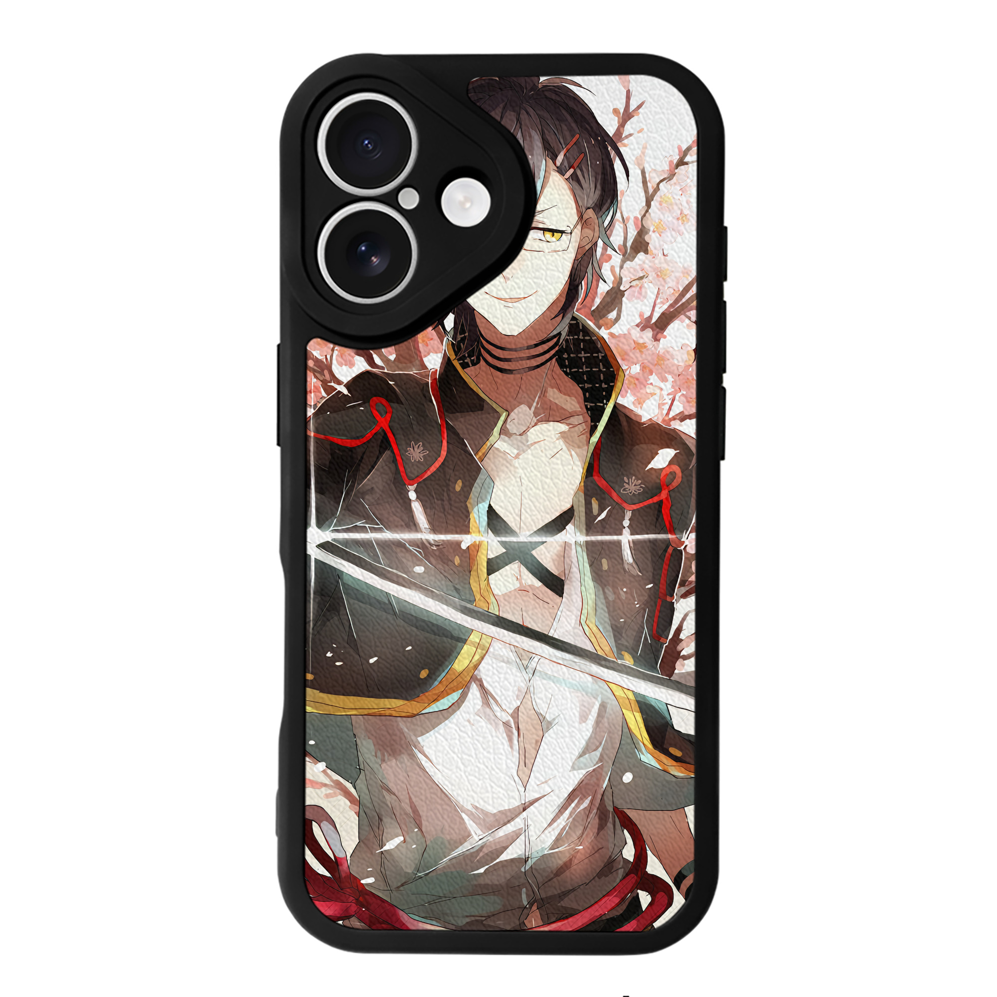 （画像用） 刀剣乱舞 Touken Ranbu 【iPhone 16シリーズ対応】シリコンスマホケース（レザー調） 材質：シリコン